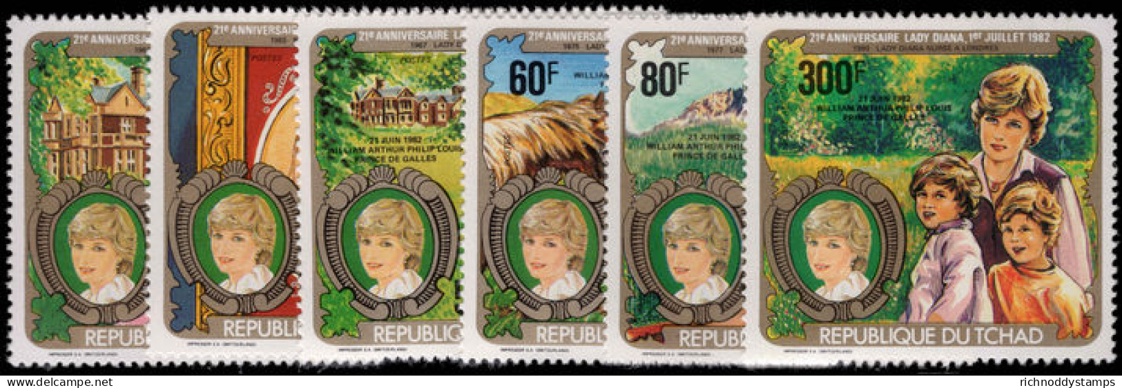 Chad 1982 21st Birthday Of Princess Diana Unmounted Mint. - Tchad (1960-...)