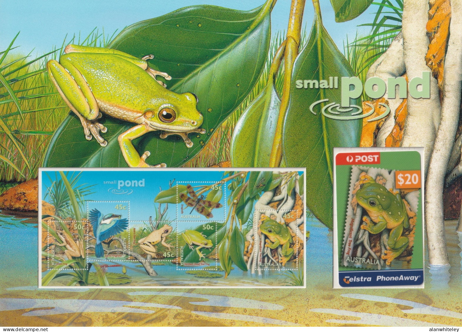 AUSTRALIA 1999 Small Pond Life : Presentation Pack With Phonecard UM/MNH - Presentation Packs