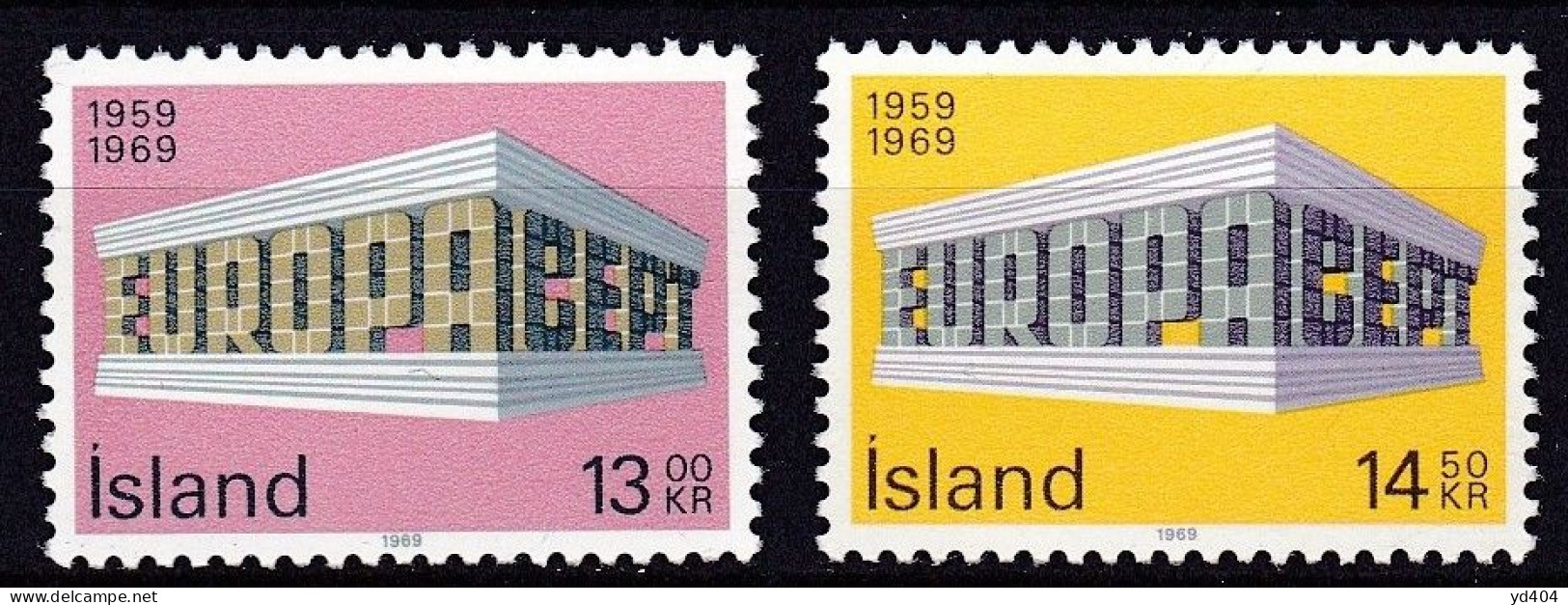 IS240E – ISLANDE – ICELAND – 1969 - EUROPA – SG # 459/60 MNH 8,50 € - Ungebraucht