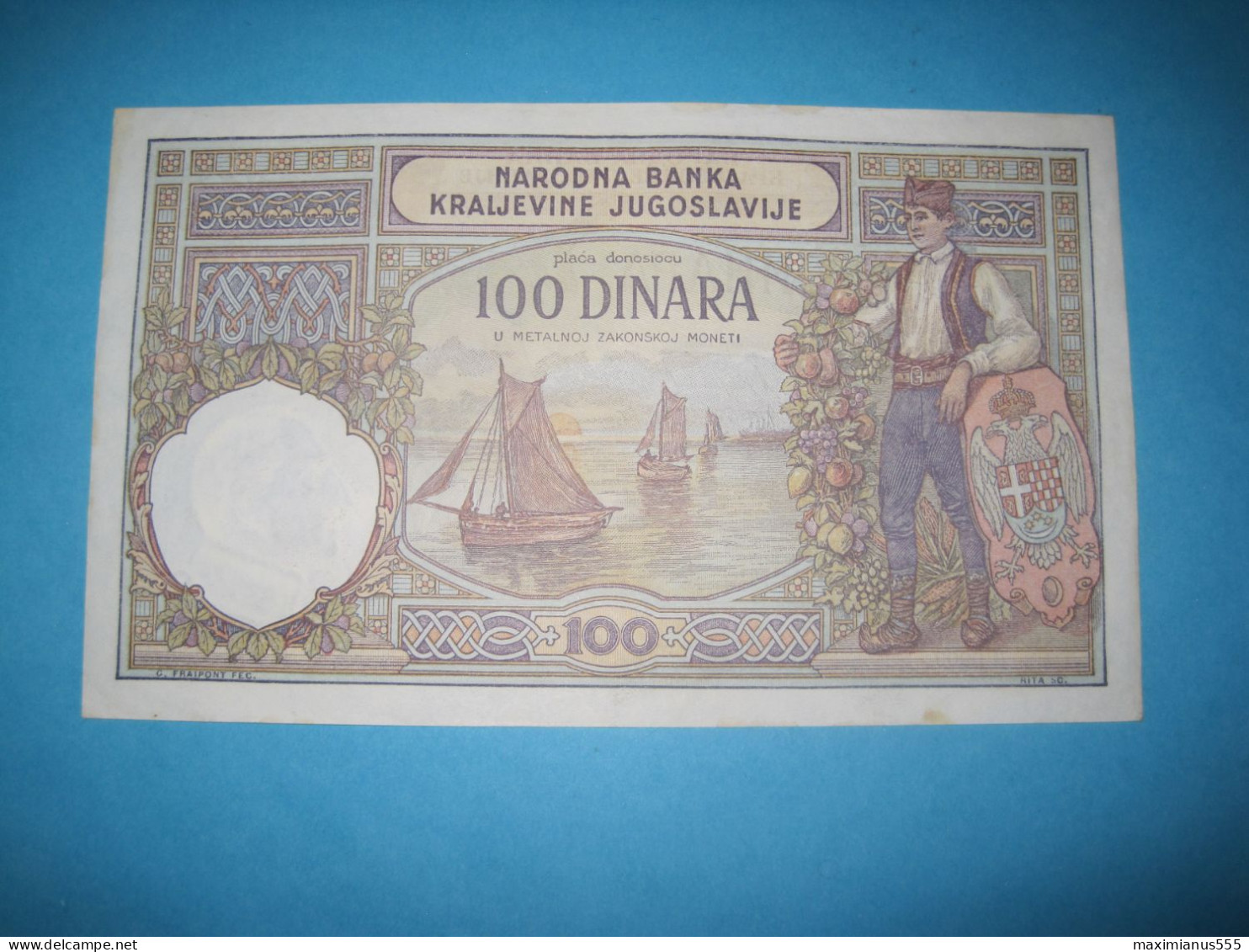 Montenegro Yugoslavia Italian Occupation, 100 VERIFICATO, ND 1941, Old Date 1929 (2) - 2. WK - Alliierte Besatzung