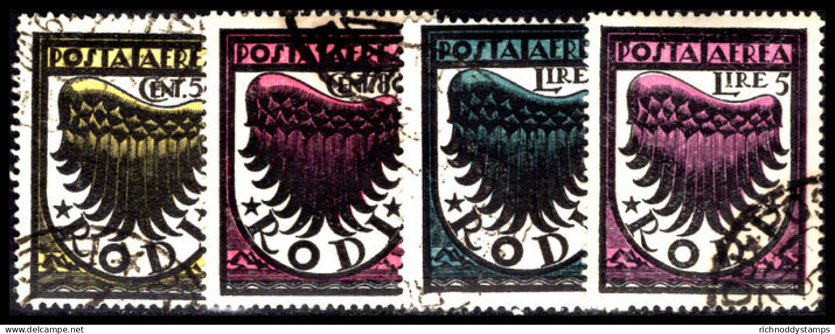 Dodecanese Islands 1934 Air Set Fine Used. - Ägäis