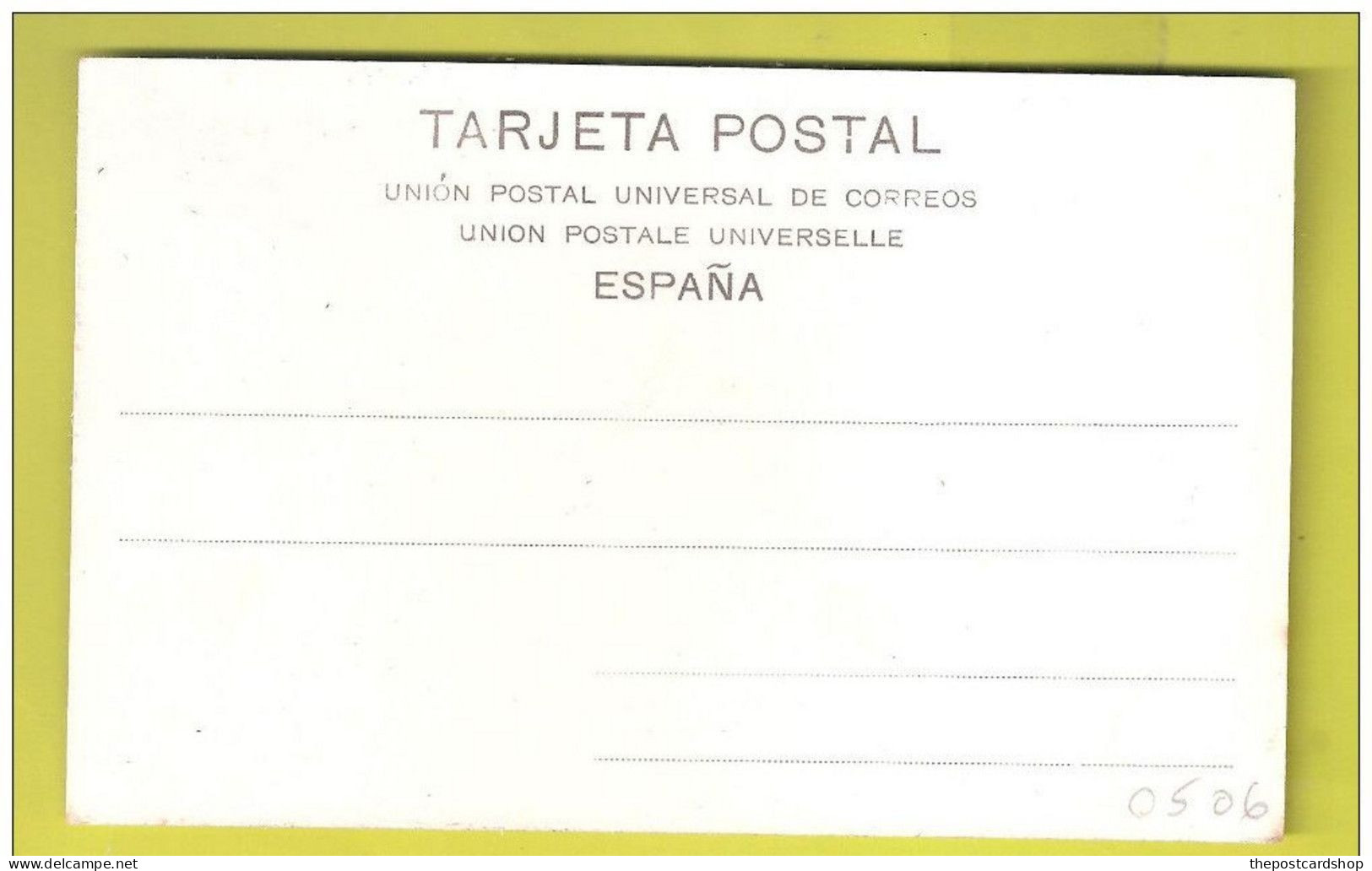 ESPAGNE FERROL PASEO DE HERRERA Early Undivided Back Unused Postcard - La Coruña