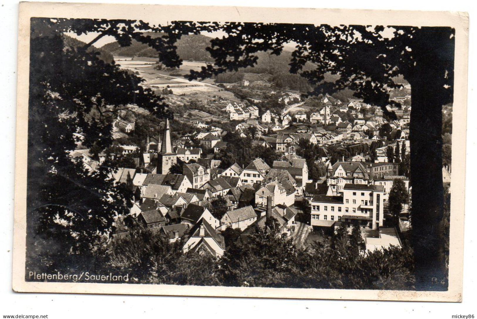 Allemagne - PLETTENBERG / Sa -- 1955-- Vue Générale  ....timbre...cachet...griffes - Plettenberg