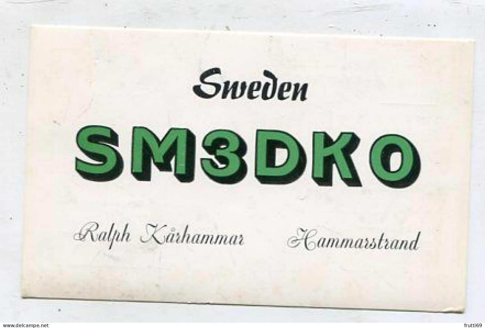 AK 141499 QSL - Sweden - Hammarstrand - Sonstige & Ohne Zuordnung