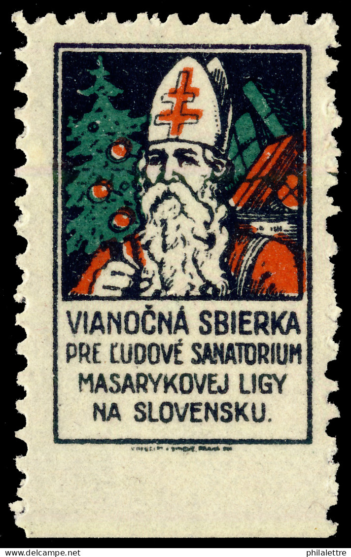 CZECHOSLOVAKIA - 1920s/30s CHRISTMAS SEAL For The Masaryk League Against Tuberculosis In Slovakia (Ref.032) - Maladies