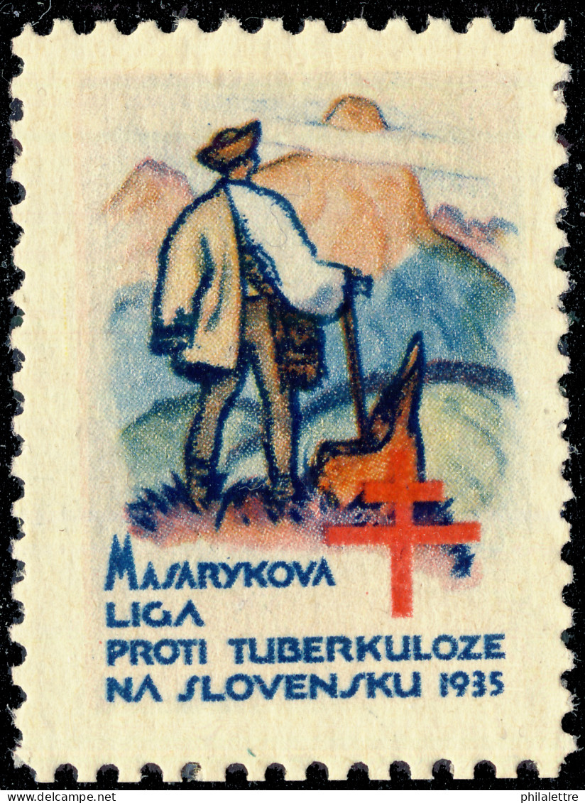 CZECHOSLOVAKIA - 1935 CHRISTMAS SEAL For The Masaryk League Against Tuberculosis In Slovakia (Ref.038) - Disease