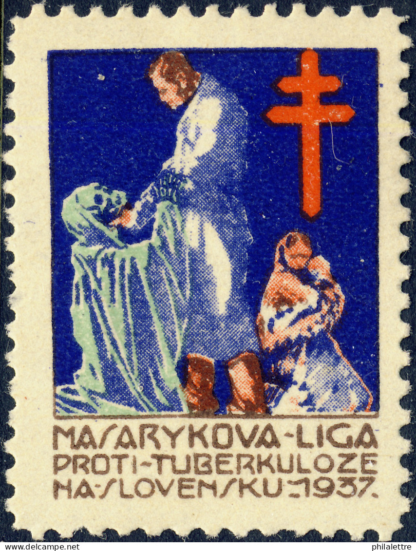 CZECHOSLOVAKIA - 1937 CHRISTMAS SEAL For The Masaryk League Against Tuberculosis In Slovakia (Ref.040) - Disease