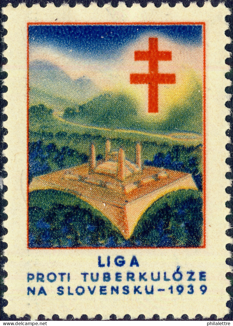 CZECHOSLOVAKIA - 1939 CHRISTMAS SEAL For The League Against Tuberculosis In Slovakia (Ref.042) - Ziekte