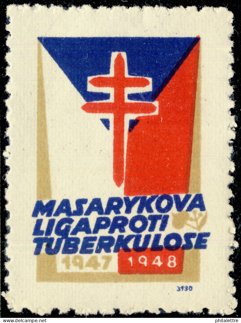 CZECHOSLOVAKIA - 1947-8 CHRISTMAS SEAL For The Masaryk League Against Tuberculosis (Ref.057) - Maladies