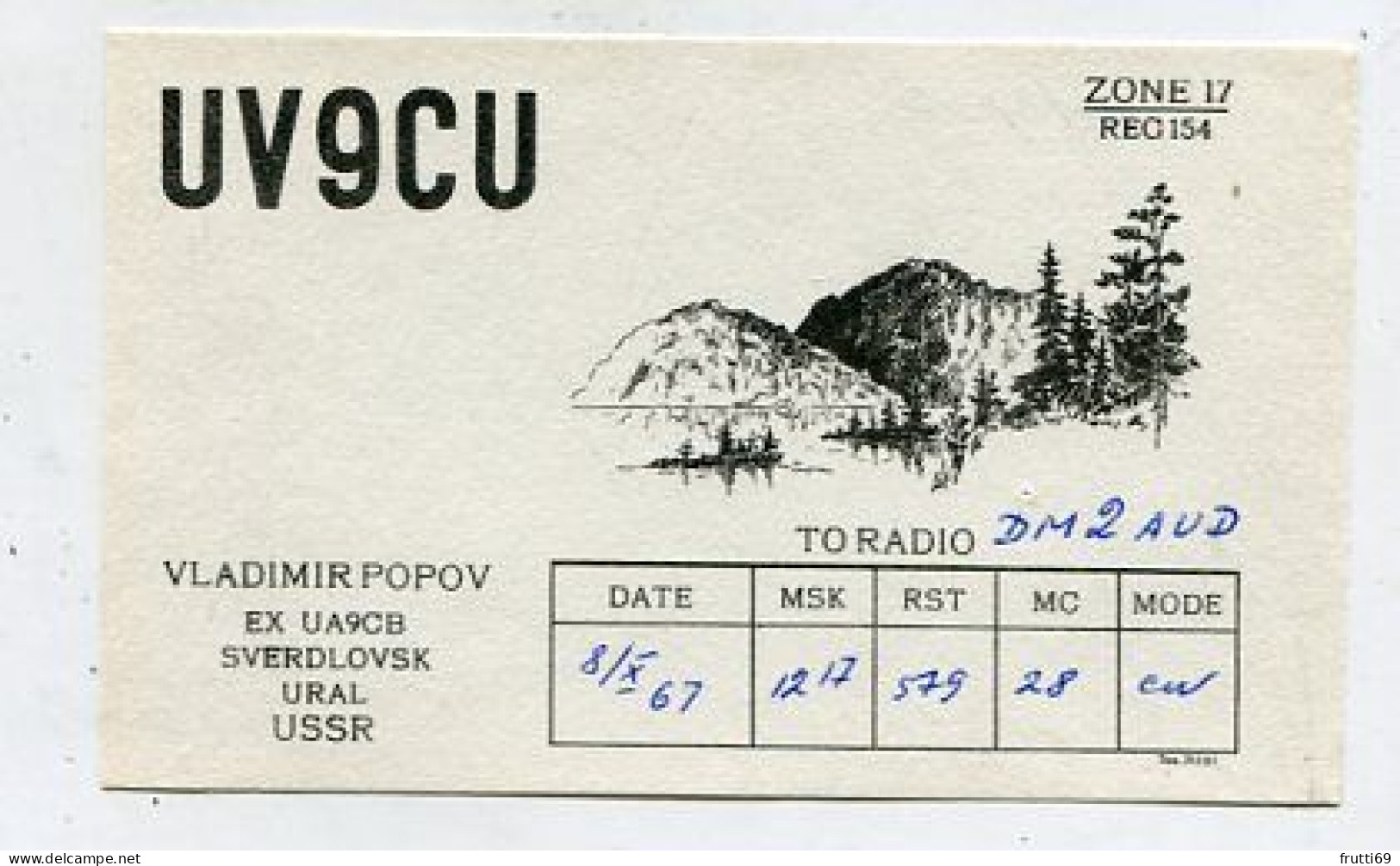 AK 141550 QSL - USSR - Ural - Sverdlovsk - Andere & Zonder Classificatie