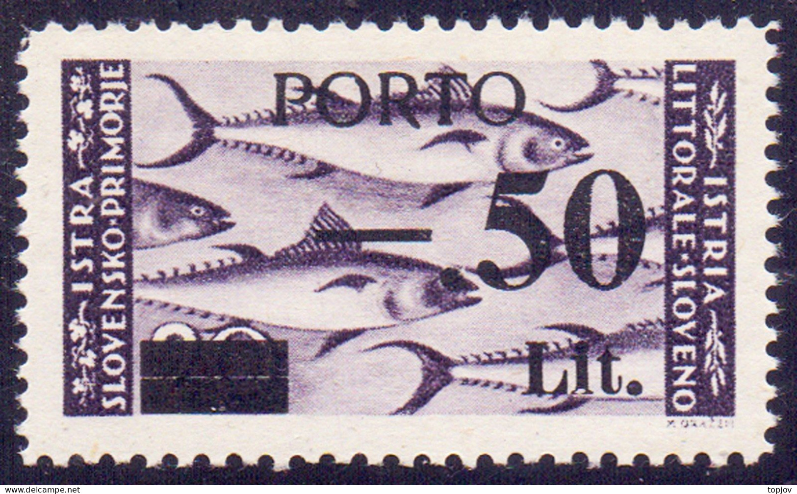 TRIESTE - SLOVENIA - SEGNAT. 0,50L " AMPIO ZERO " - **MNH - 1945 - RARISSIMA - Segnatasse