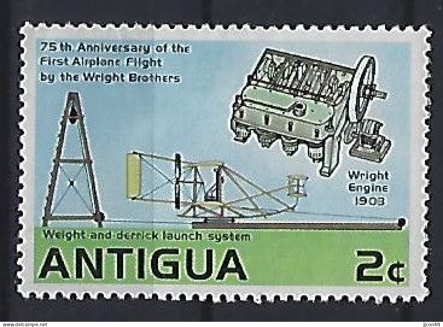 Antigua 1978  75th Ann.of Powered Flight (*) MM - 1960-1981 Autonomie Interne