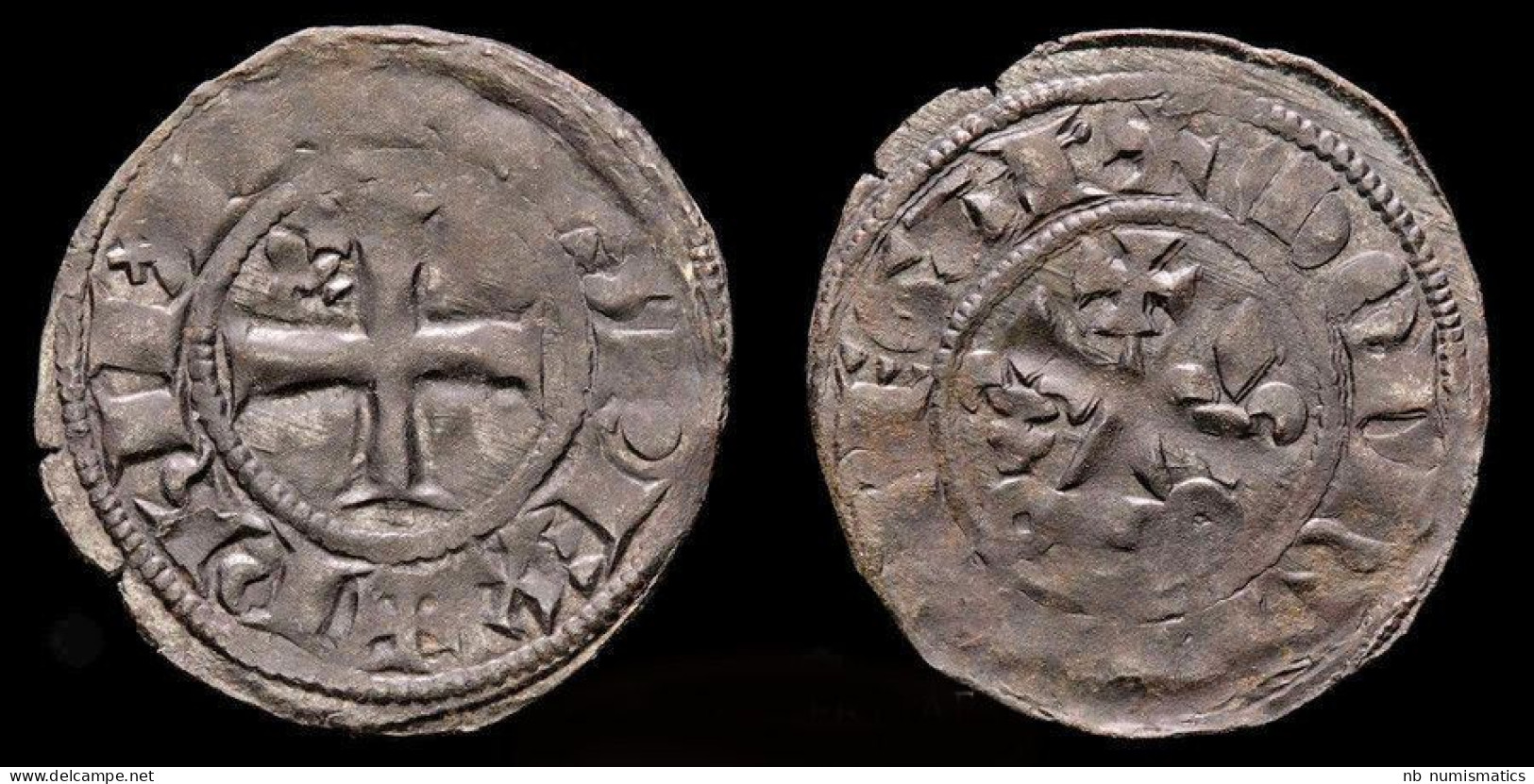 France Philippe IV Le Bel Double Tournois - 1285-1314 Philipp IV Der Schöne