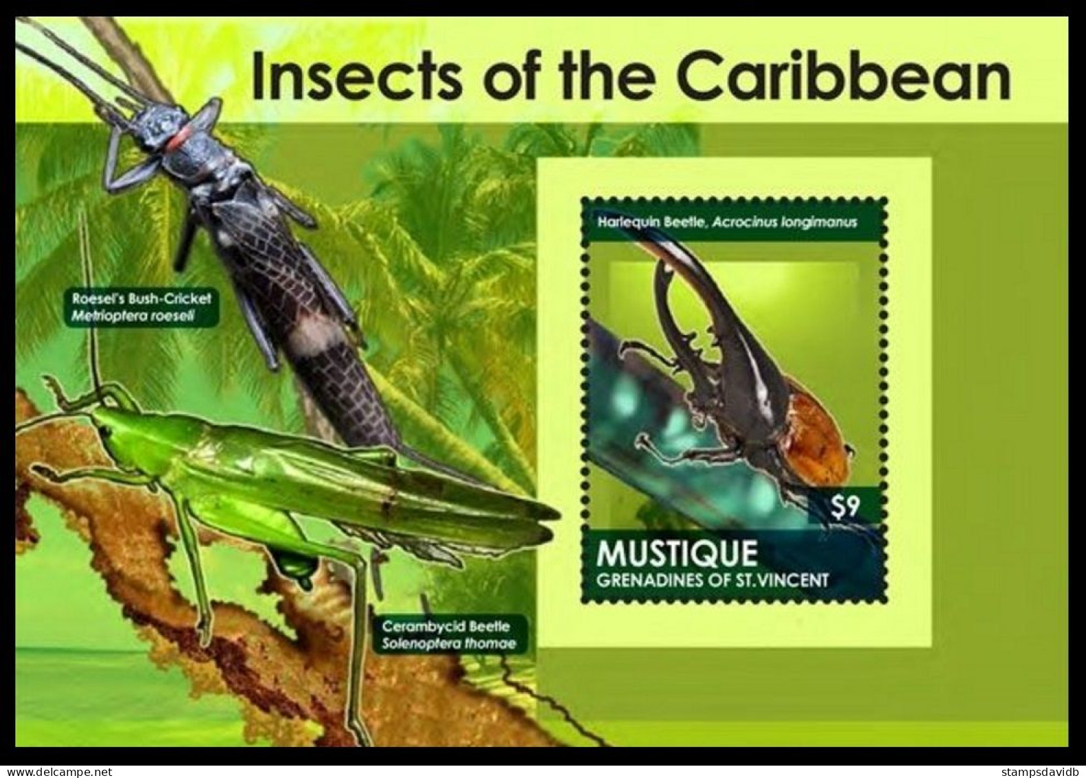 2011 St Vincent Grenadines Mustique 214/B22 Insects 7,50 € - Abeilles