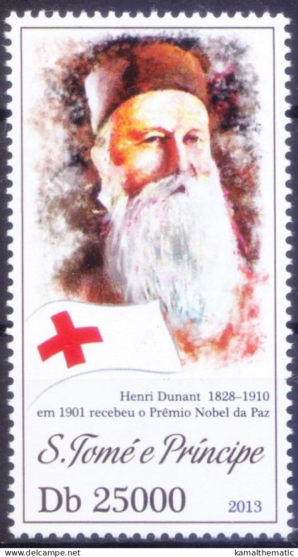 Sao Tome 2013 MNH, Henri Dunant, Nobel Peace Winner - Henry Dunant