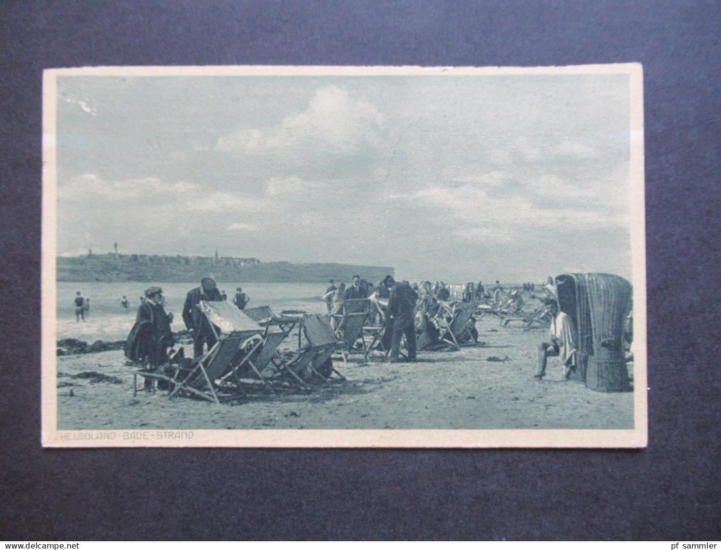 AK Um 1920 Helgoland Bade Strand Auf Der Düne / Strandkorb Verlag Photographie A. B. Kaufmann - Helgoland