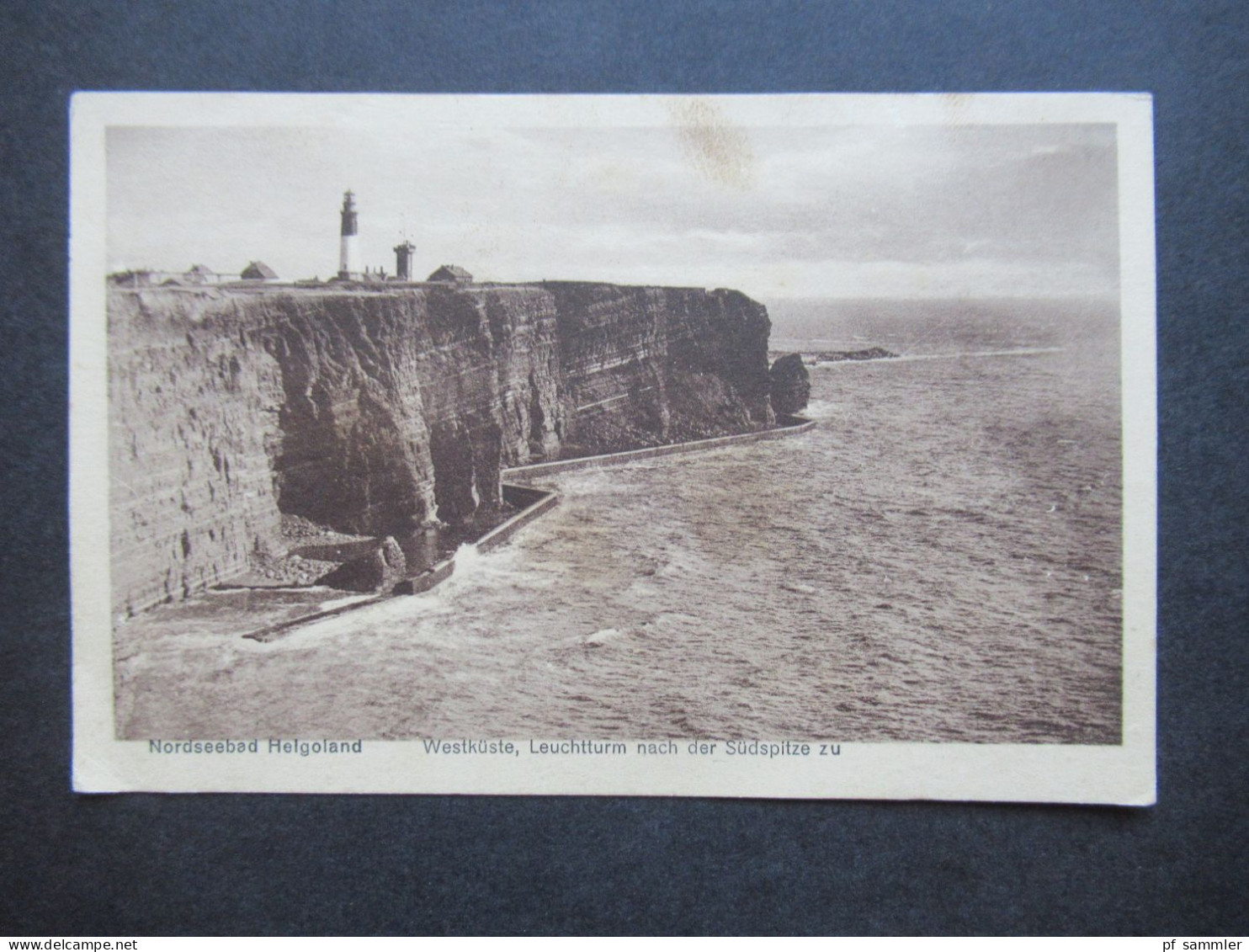 AK Um 1920 Helgoland Westküste, Leuchtturm Nach Der Südspitze Zu Verlag Rudolf Thode, Photogr. Cuxhaven - Helgoland