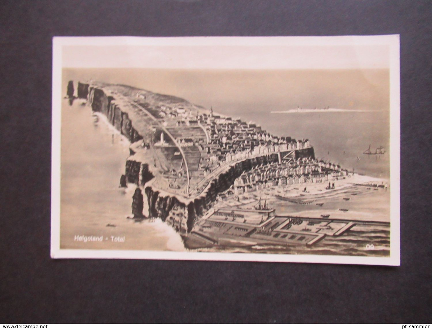 Foto AK Um 1930 Helgoland Total / Panorama Verlag E. Rubin, Lübeck - Helgoland