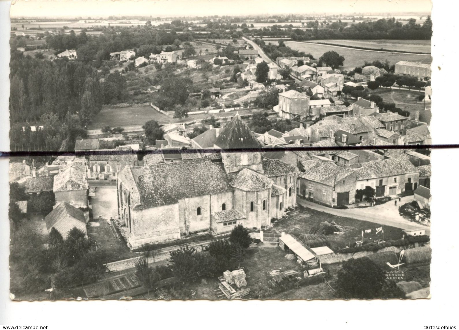 CPSM. GF. D86. VIENNE. En Avion Au Dessus De Saint Maurice De Gençay . Vue Générale . LAPIE - Gencay