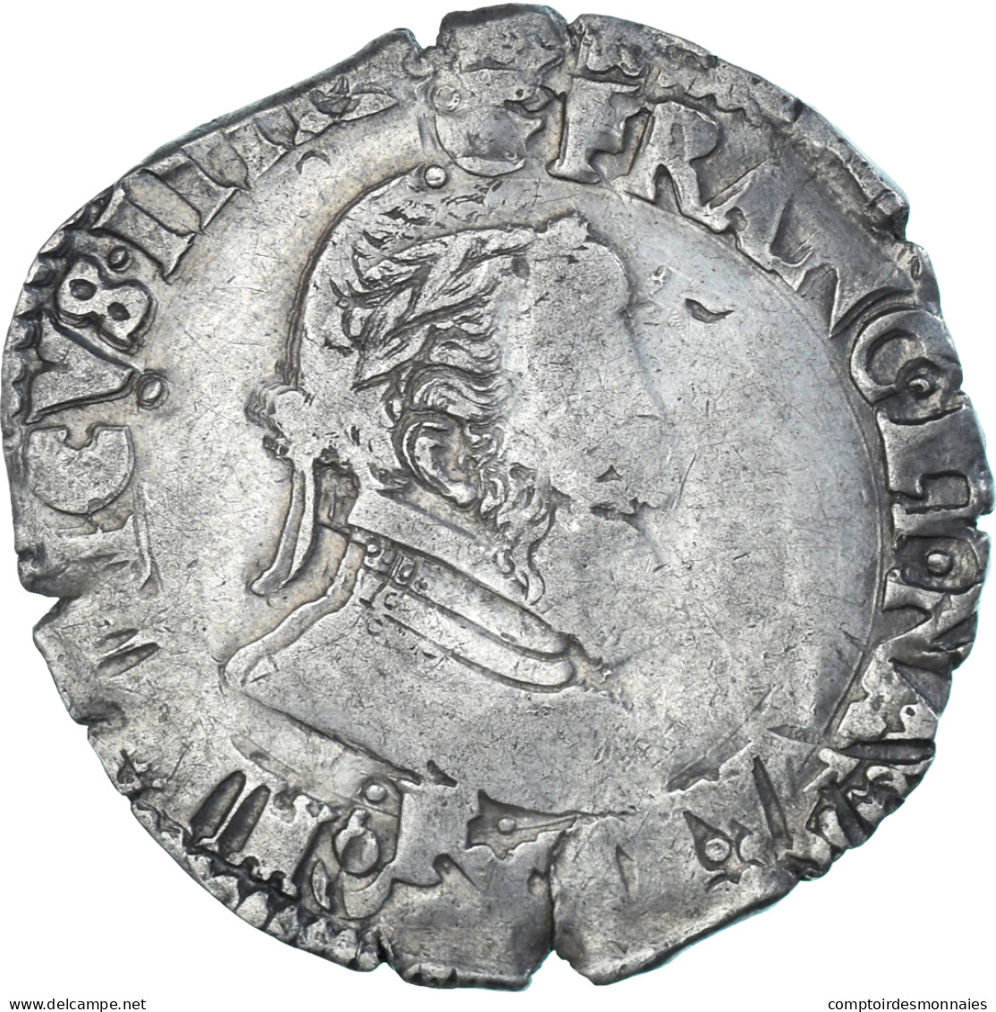 Monnaie, France, Henri IV, 1/2 Franc, 1604, Angers, Tréflée, TB, Argent - 1589-1610 Henri IV Le Vert-Galant