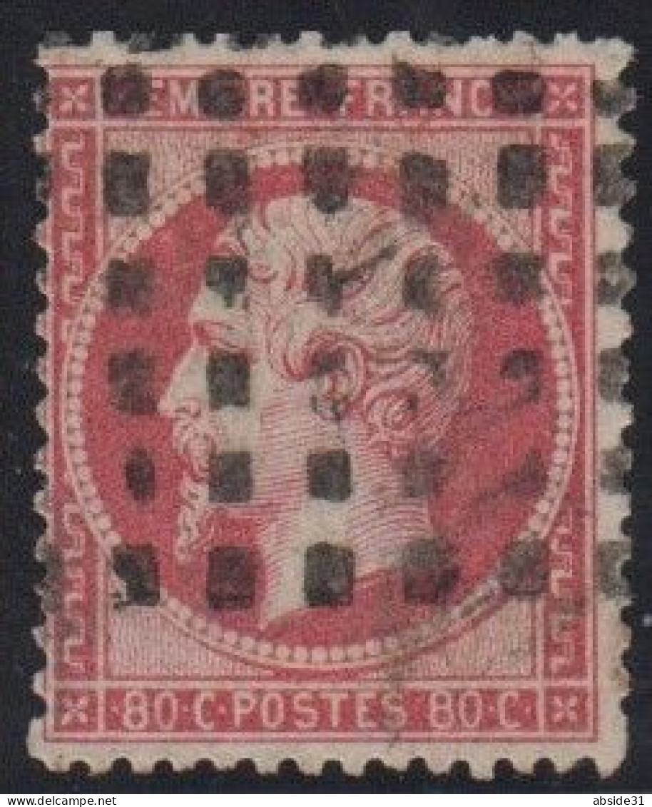 Napoléon N° 24  Oblitéré Gros Points - Cote : 130 € - 1862 Napoléon III