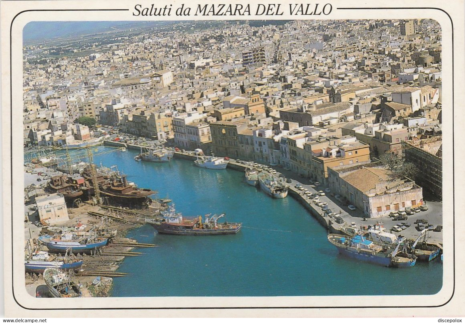 Z6186 Mazara Del Vallo (Trapani) - Porto Canale - Panorama Aereo Vista Aerea Aerial View Vue Aerienne / Non Viaggiata - Mazara Del Vallo