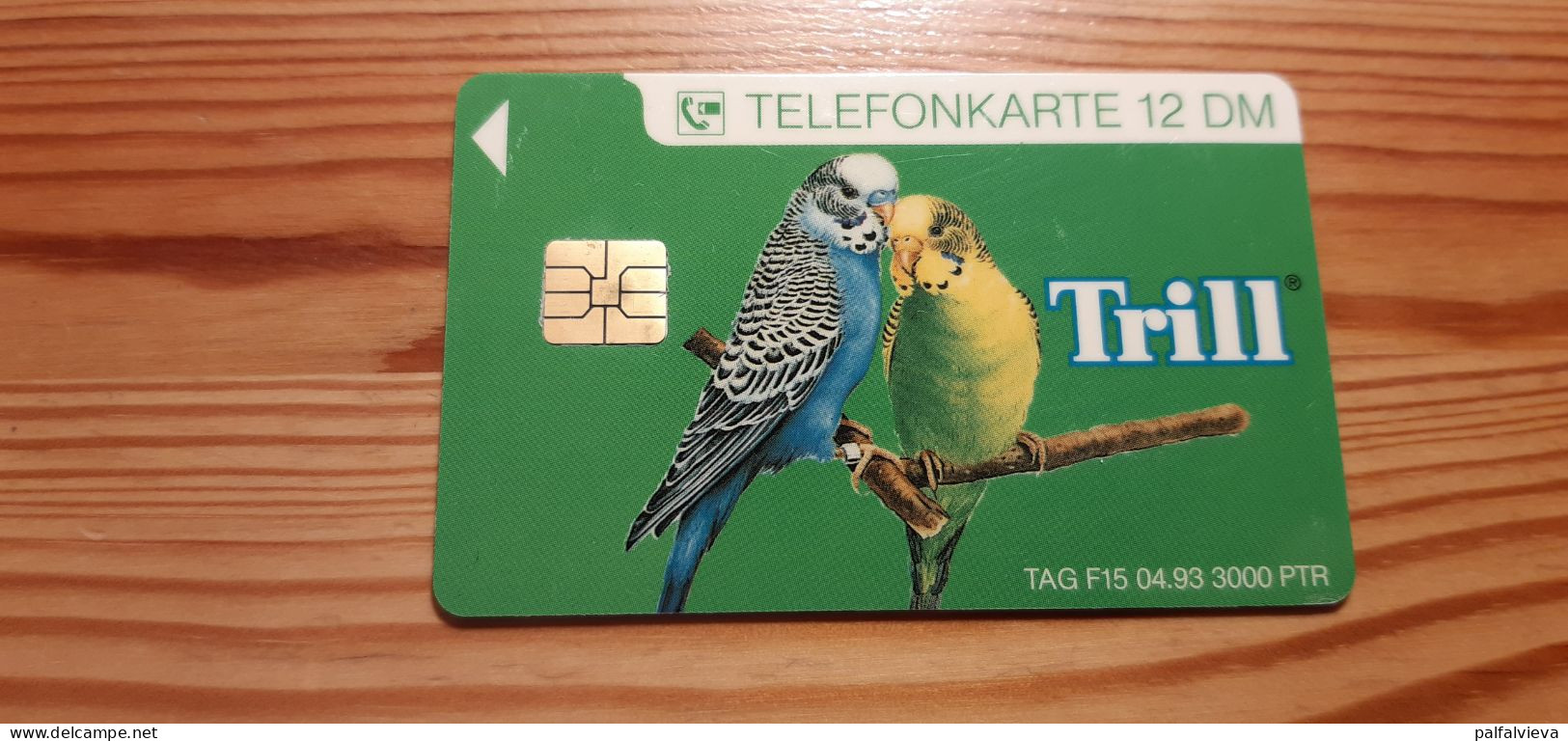 Phonecard Germany TAG F15 04.93. Trill, Bird, Parrot 3.000 Ex. - A + AD-Serie : Pubblicitarie Della Telecom Tedesca AG