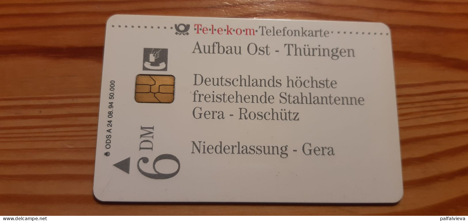 Phonecard Germany A 24 08.94. Aufbau Ost - Thüringen 50.000 Ex. - A + AD-Series : D. Telekom AG Advertisement