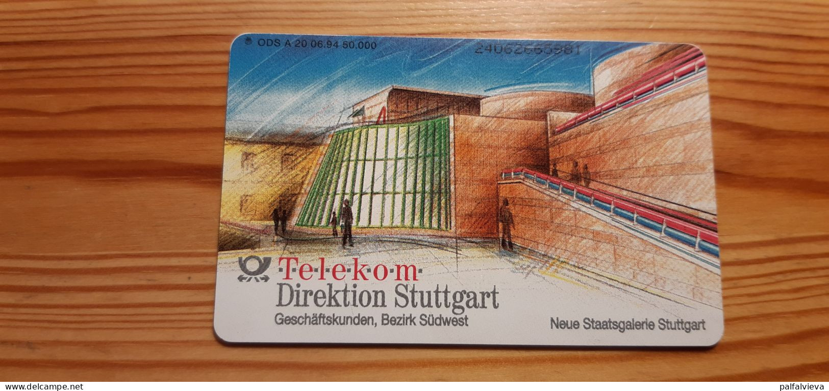 Phonecard Germany A 20 06.94.Direktion Stuttgart 50.000 Ex. - A + AD-Reeks :  Advertenties Van D. Telekom AG