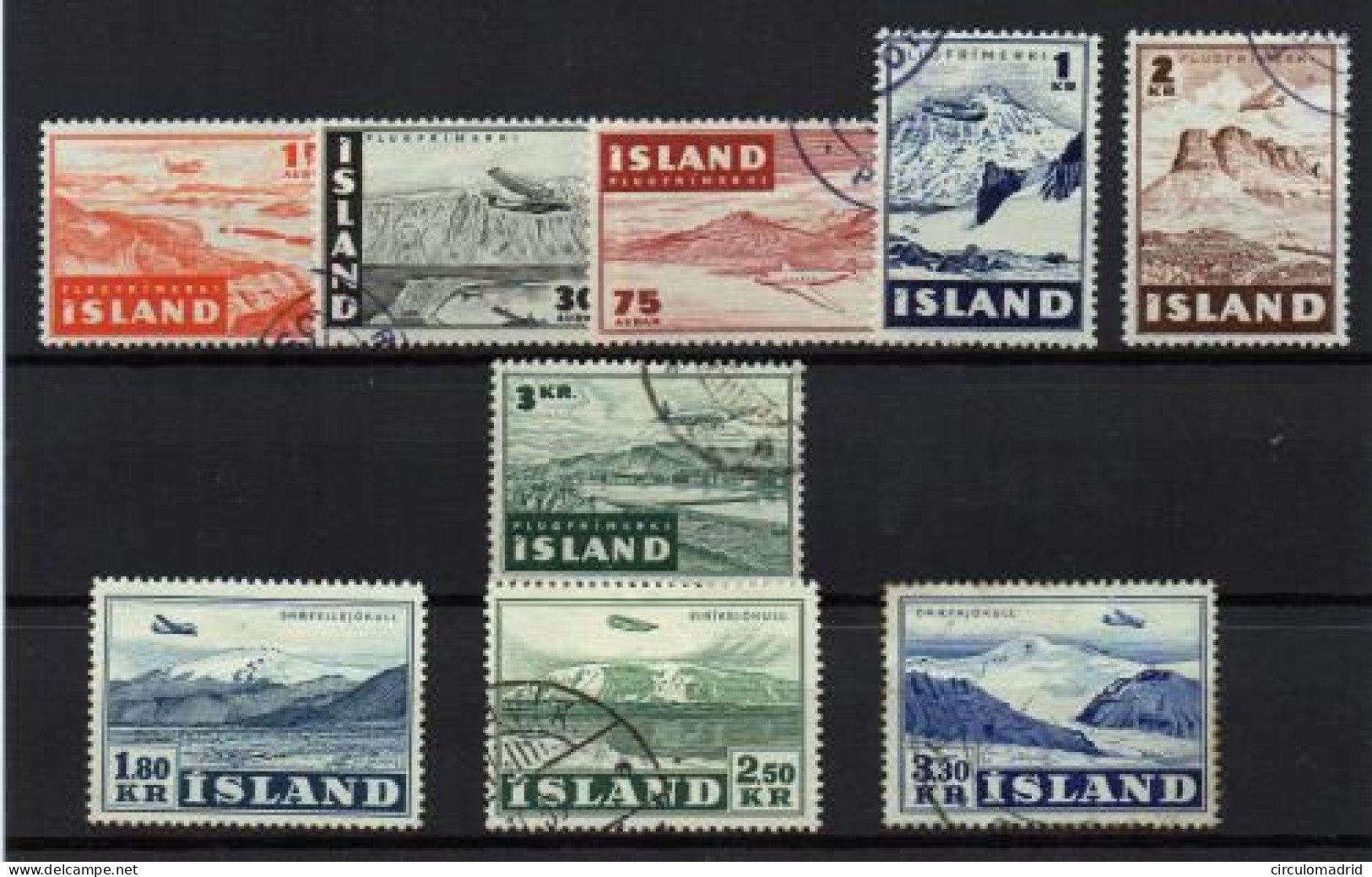 Islandia (aéreo) Nº 21/29. - Airmail