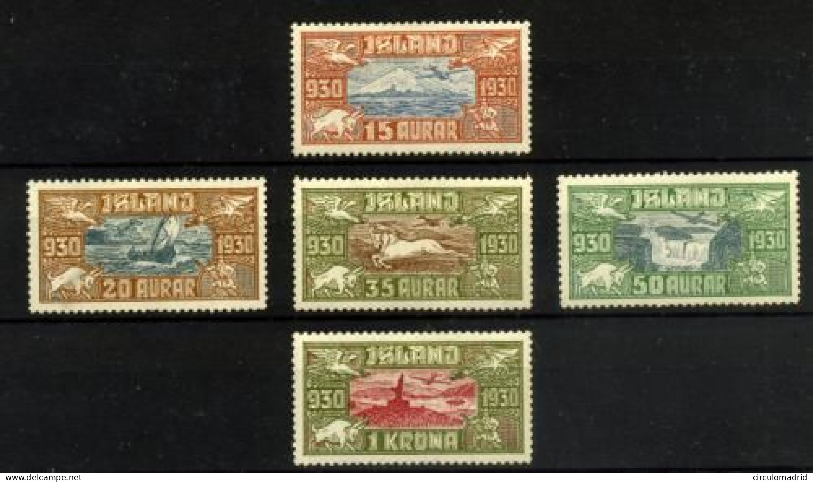 Islandia (aéreos) Nº 4/8 - Airmail