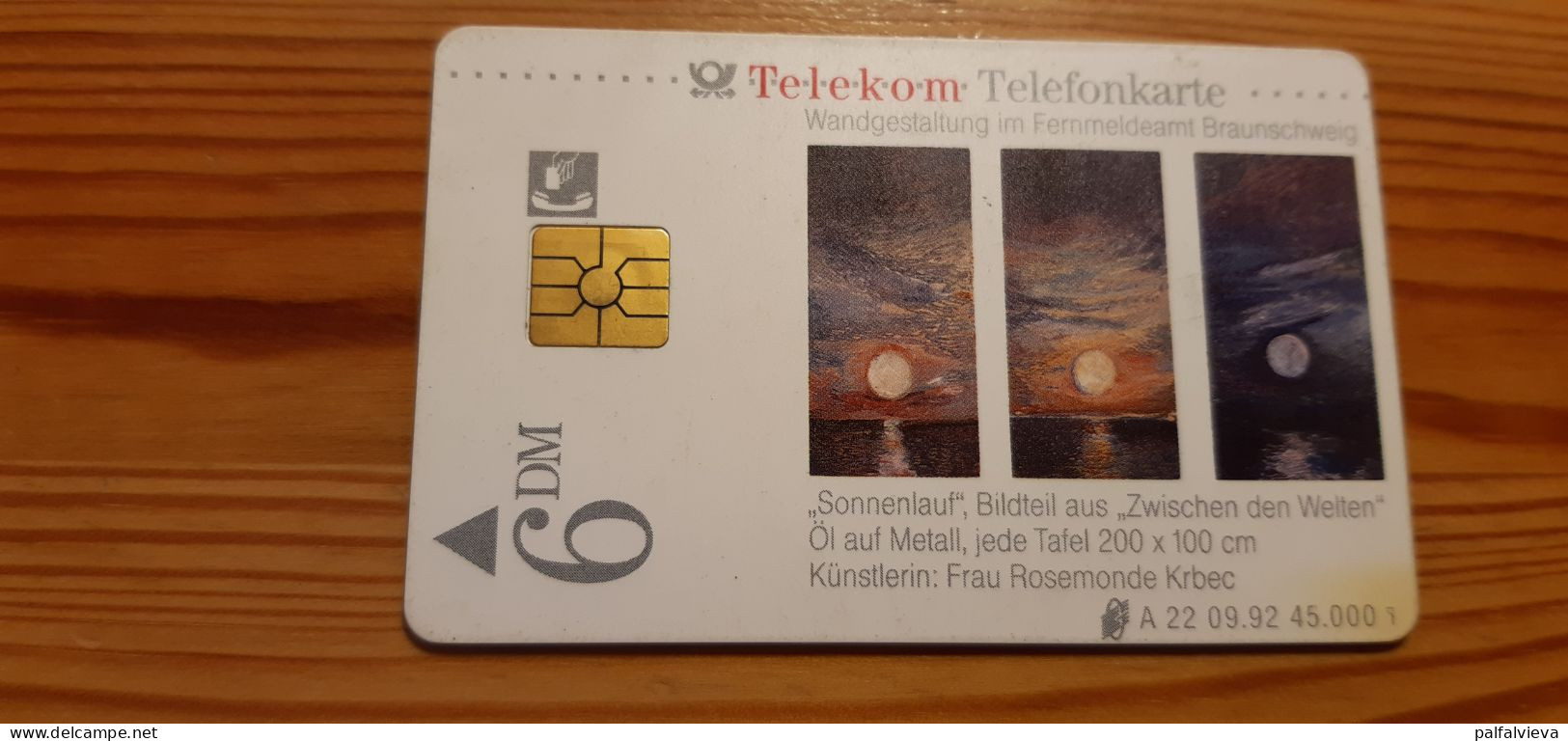 Phonecard Germany A 22 09.92. Oberpostdirektion Hannover 45.000 Ex. - A + AD-Series : Werbekarten Der Dt. Telekom AG