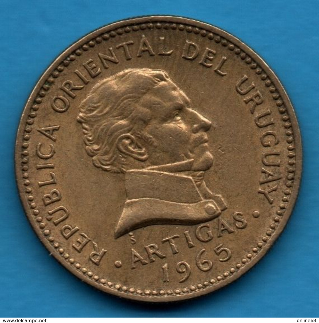 URUGUAY 1 Peso 1965 KM# 46 ARTIGAS - Uruguay