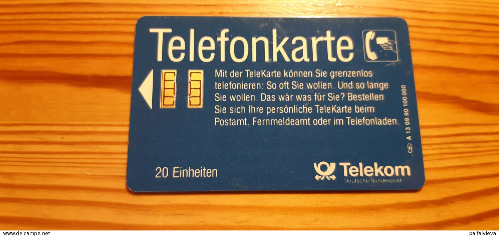 Phonecard Germany A 13 09.90. 100.000 Ex. - A + AD-Series : D. Telekom AG Advertisement