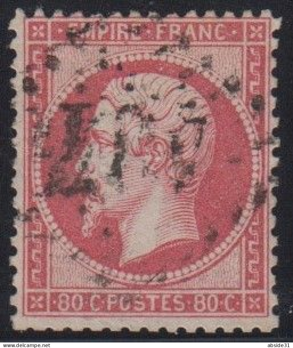Napoléon N° 24  Oblitéré  - Cote : 60 € - 1862 Napoléon III