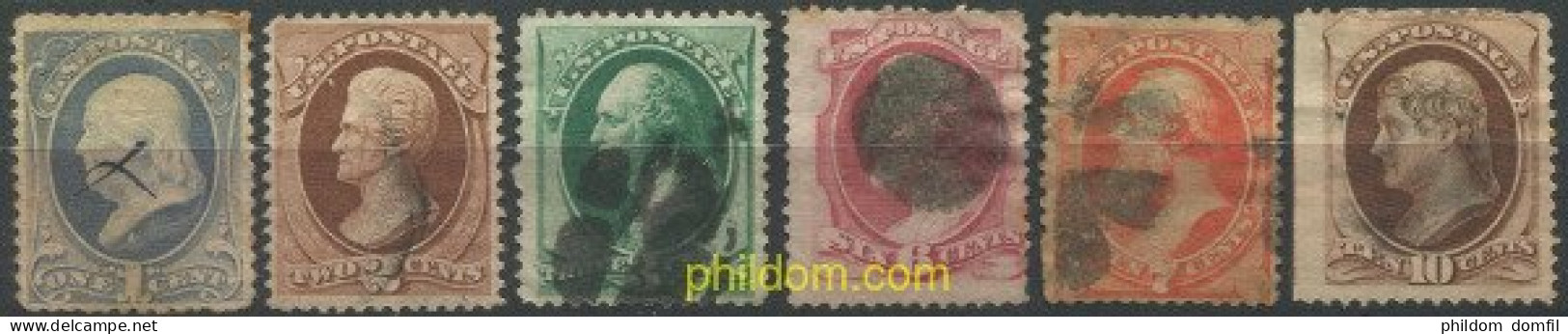 707332 USED ESTADOS UNIDOS 1870 PRESIDENTES Y POLITICOS - Unused Stamps