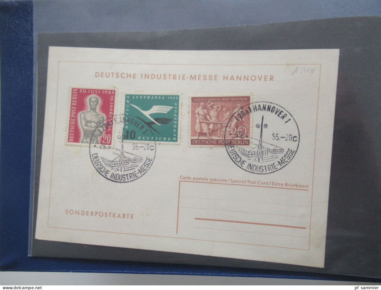 Berlin Belegeposten Im Album Ab 1955 - 1978 Mit AK / Sonderbelege / Sonderstempel BRD / FDC Usw. Stöberposten!! - Sammlungen (im Alben)