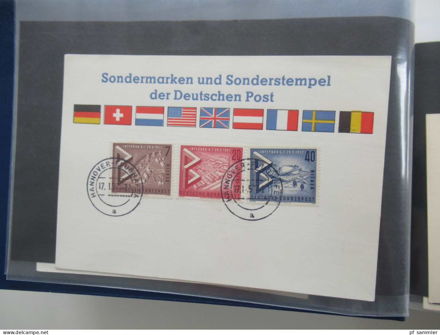 Berlin Belegeposten im Album ab 1955 - 1978 mit AK / Sonderbelege / Sonderstempel BRD / FDC usw. Stöberposten!!