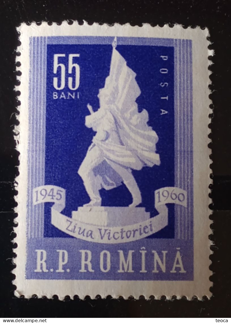 Stamps Errors România 1960 # Mi 1844 Printed With Horizontal Line In The Center Of The Image Unused Mnh - Variétés Et Curiosités