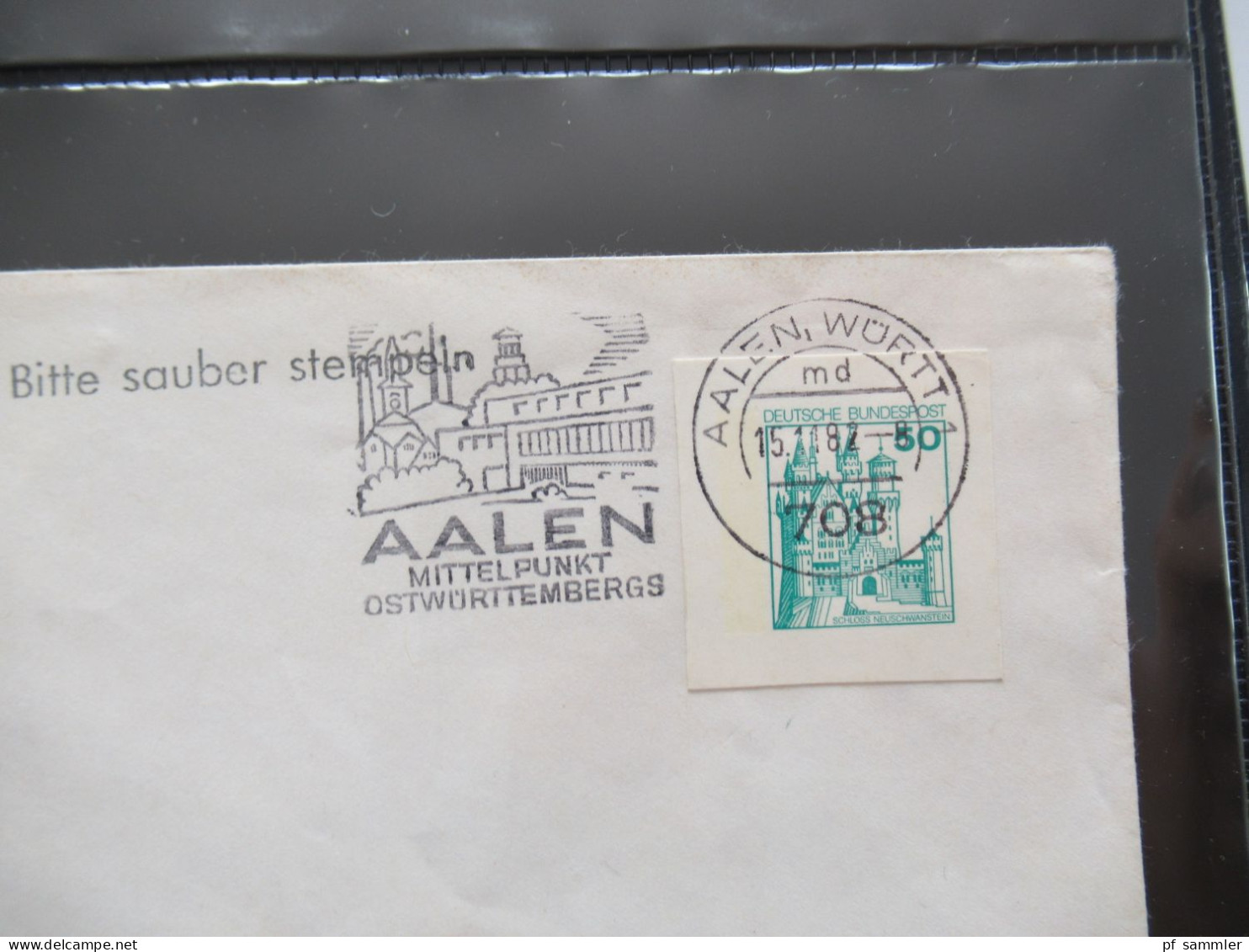 BRD Belege / Ganzsachen / Sonder GA Posten über 80 Stück im Album! 1980 / 90er Jahre Tagesstempel u. SSt