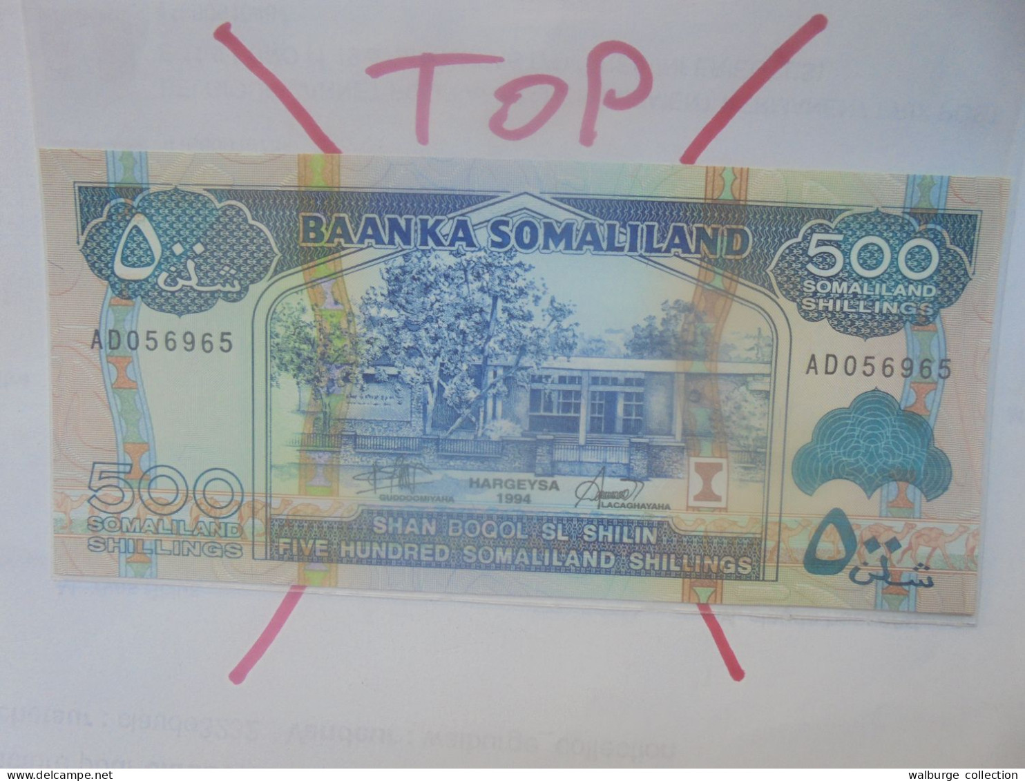 SOMALILAND 500 SHILLINGS 1994 Neuf (B.29) - Somalie