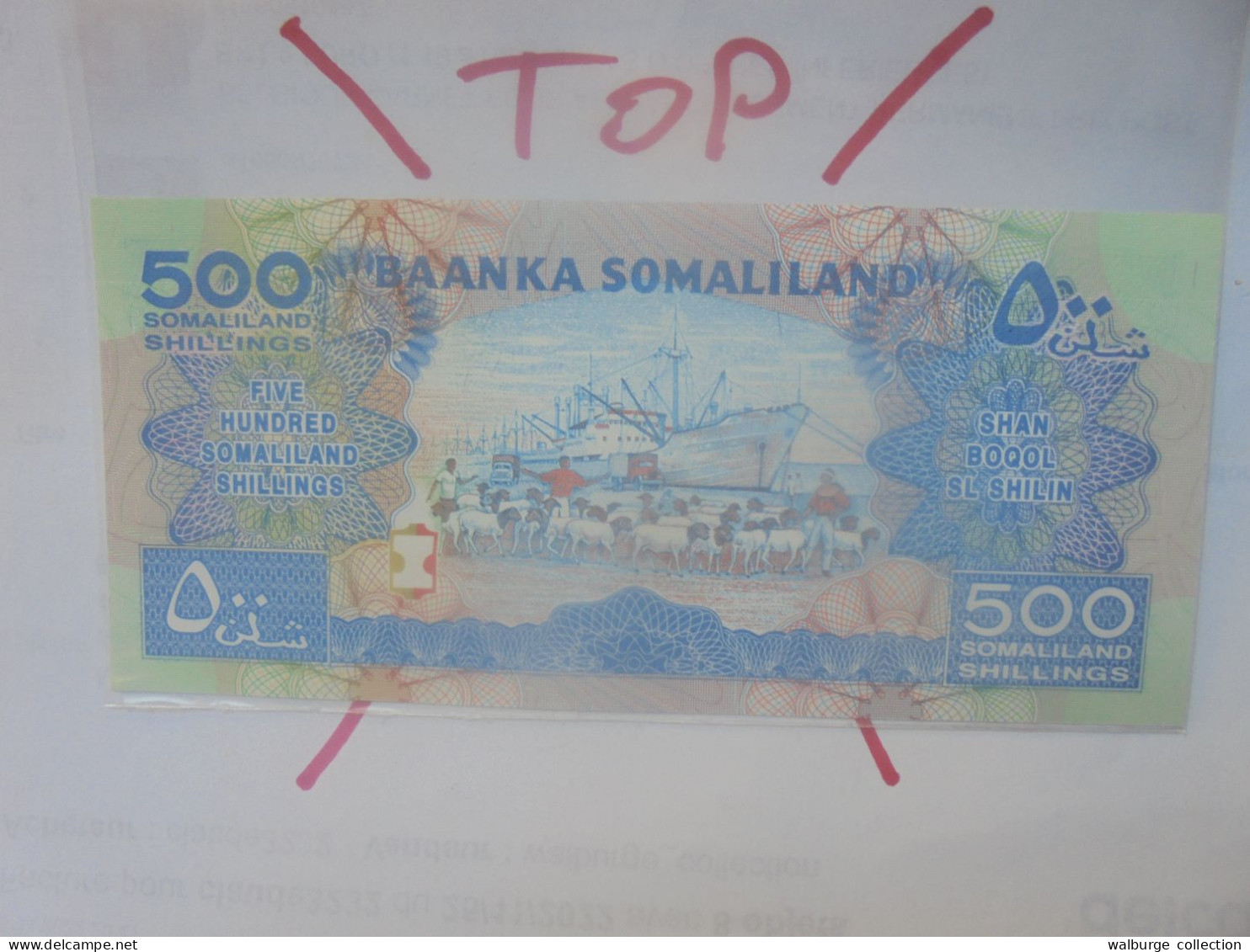 SOMALILAND 500 SHILLINGS 1994 Neuf (B.29) - Somalia