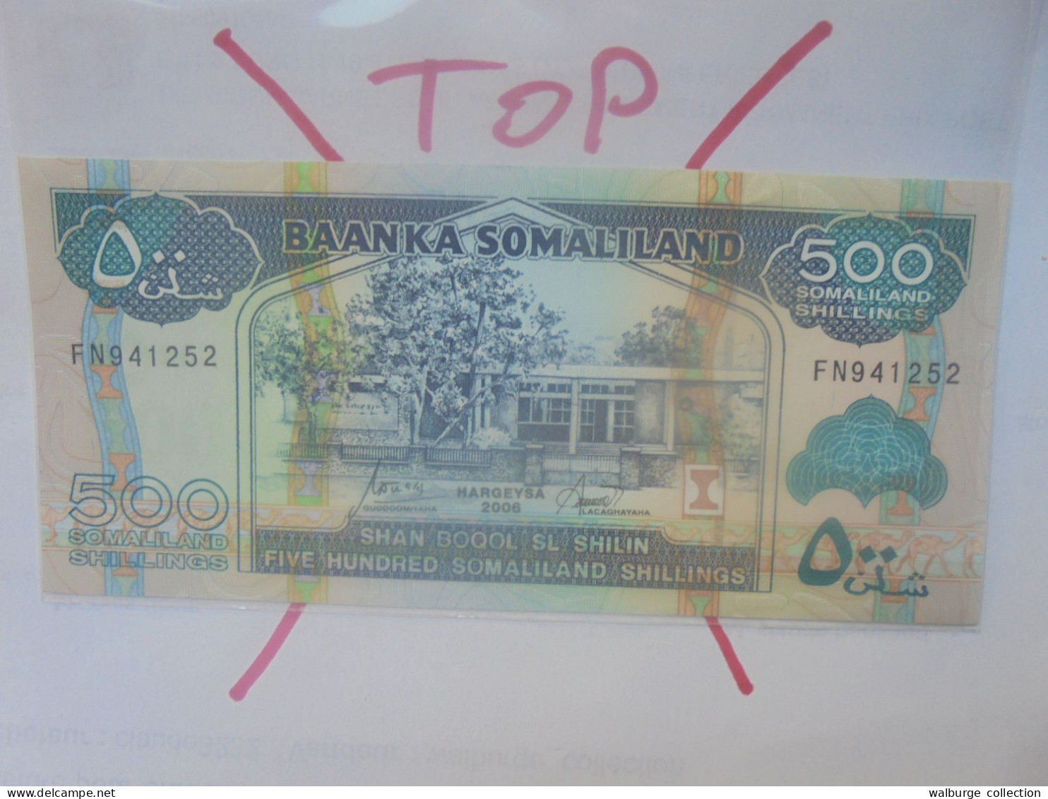SOMALILAND 500 SHILLINGS 2006 Neuf (B.29) - Somalie