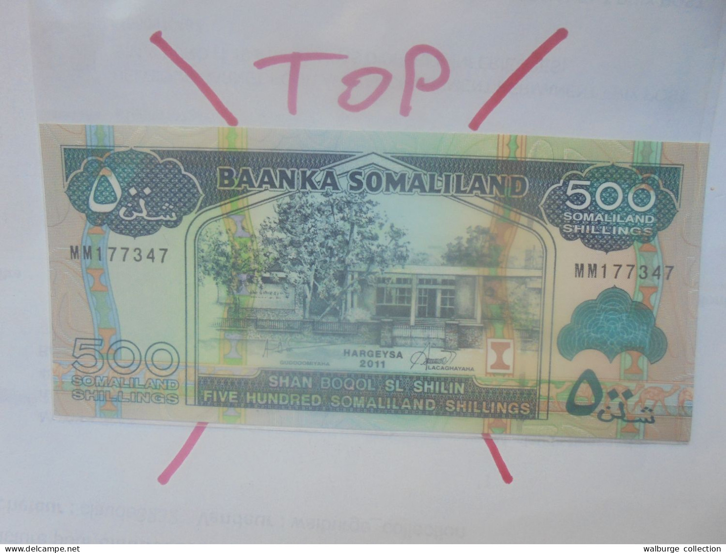 SOMALILAND 500 SHILLINGS 2011 Neuf (B.29) - Somalia