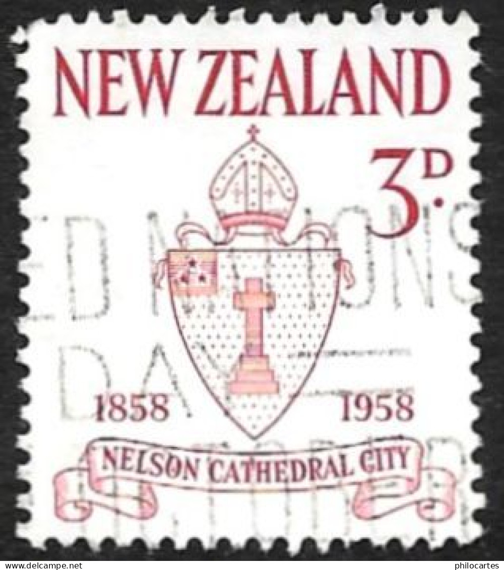 Nouvelle Zélande  1958 -  YT  370  - Nelson Cathédral - Oblitéré - Usati