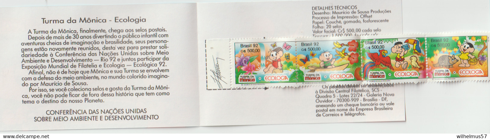 Brasil 1992 Stamp Booklets  Monica's Gang MNH - Libretti