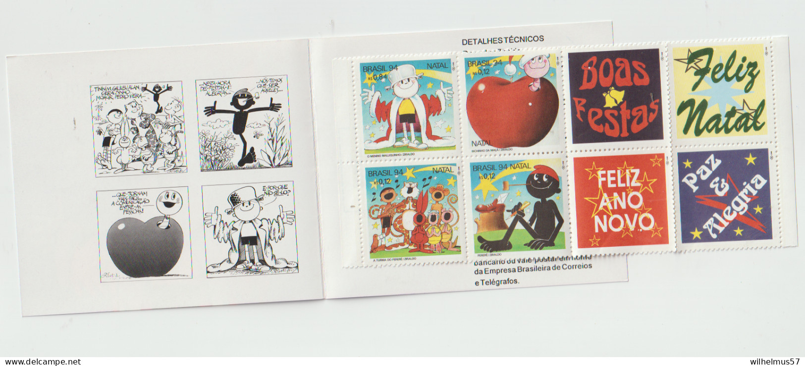 Brasil 1994 Stamp Booklet Christmas MNH - Cuadernillos