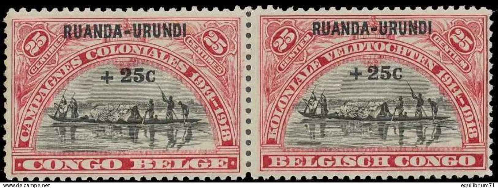 77A** - Campagnes Coloniales / Koloniale Veldtochten / Koloniale Kampagnen / Colonial Campaigns - Fr-Nl - RUANDA URUNDI - Unused Stamps