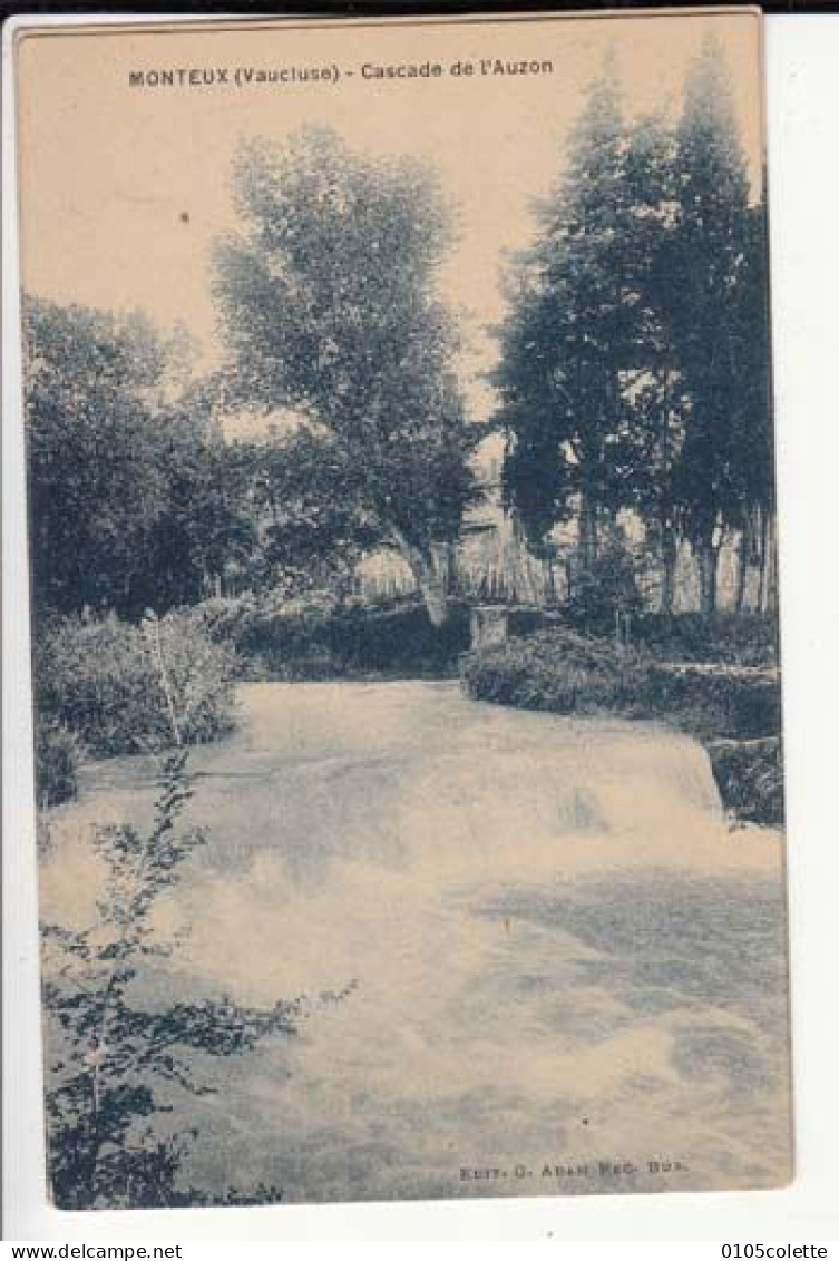 Carte France 84 - Monteux - Cascade De L'Auzon - Prix Fixe  - ( Cd053) - Monteux