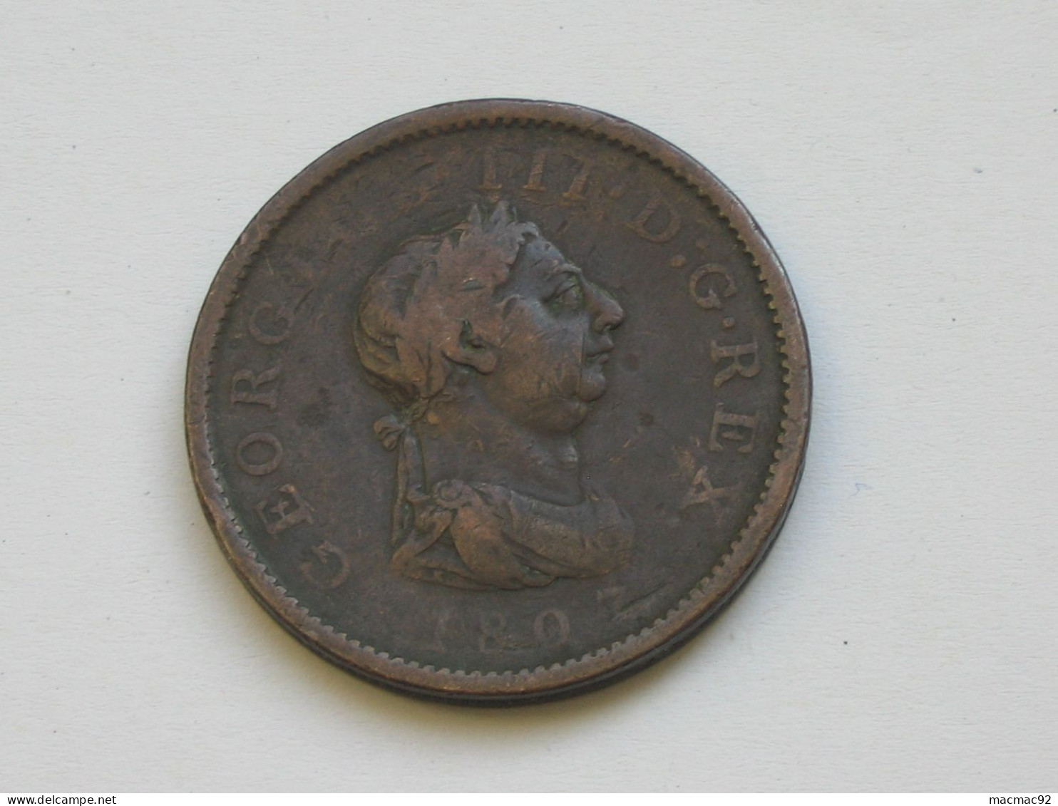 1 Penny 1807 Great Britain - Georgius Iii Dei Gratia. Britannia Grande-Bretagne *** EN ACHAT IMMEDIAT **** - D. 1 Penny